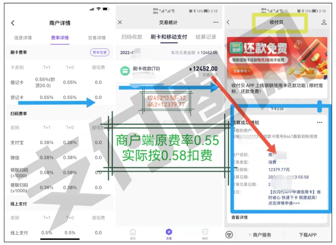 盛付通.盛X宝和乐X.收X贝“商户费率各涨万3”_不是银行办理的刷卡机靠谱吗(图3)